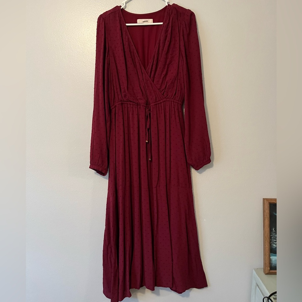 Sz S maroon loft dress